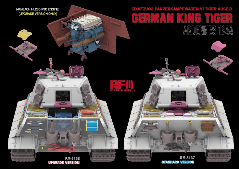 Sd.Kfz. 182 Pz.Kpfw.VI Ausf.B German King Tiger - Ardennes 1944 - Upgrade Version