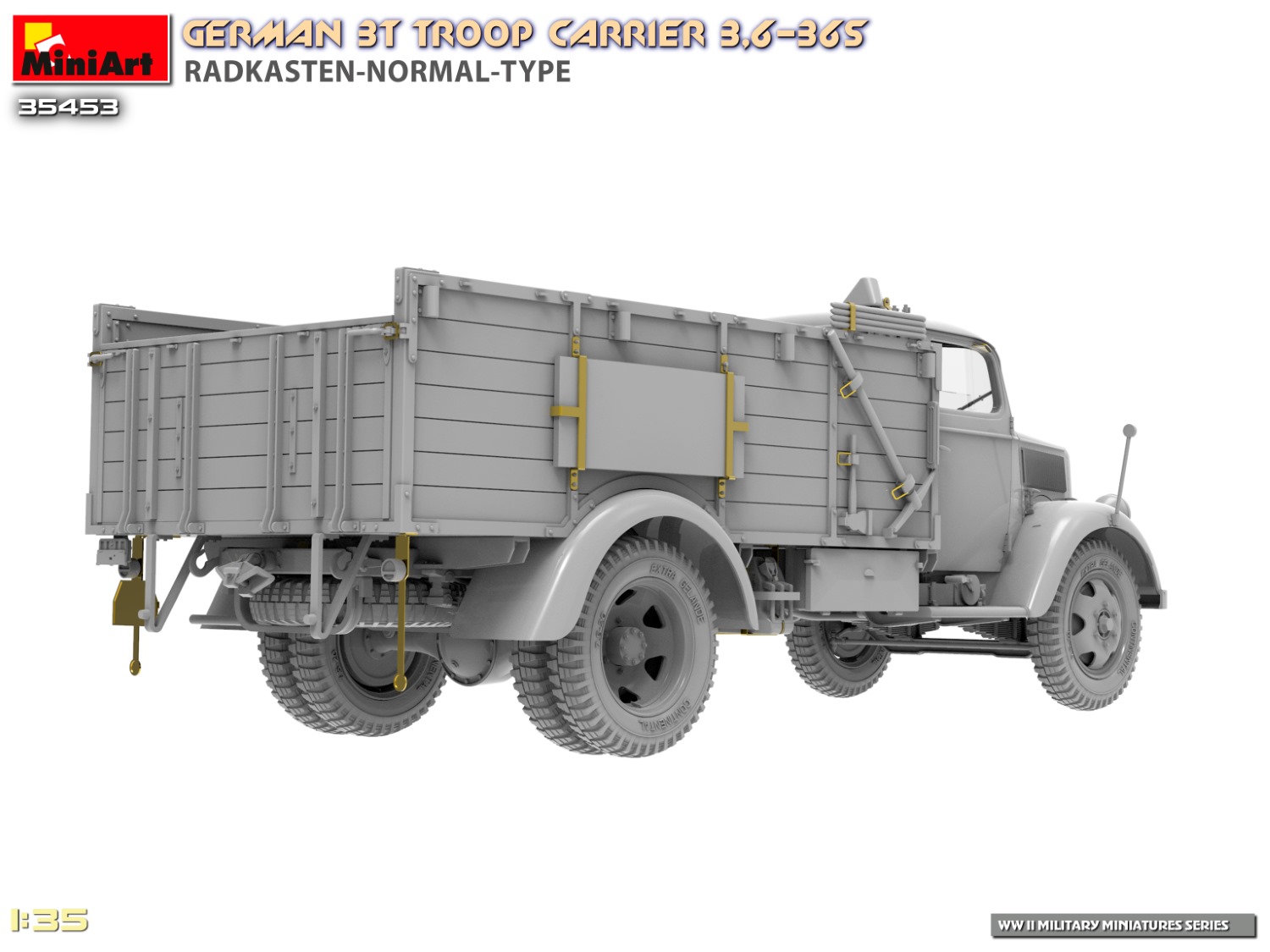 GERMAN 3T TROOP CARRIER 3,6-36S RADKASTEN-NORMAL-TYPE