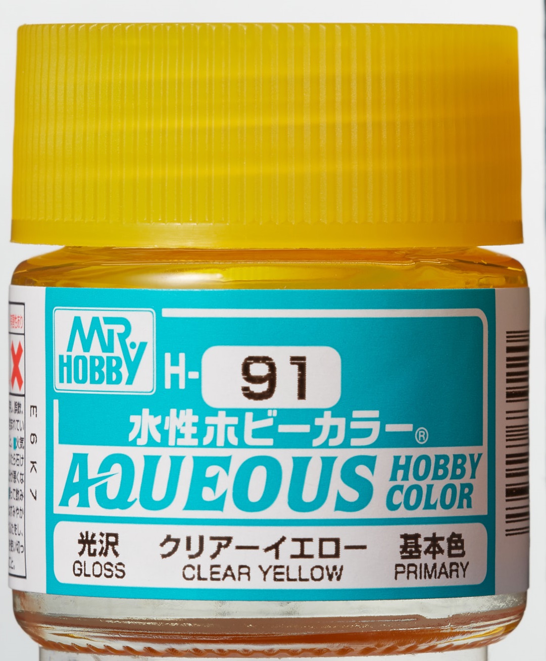 Mr. Aqueous Hobby Color - Clear Yellow - H91 - Gelb Transparent