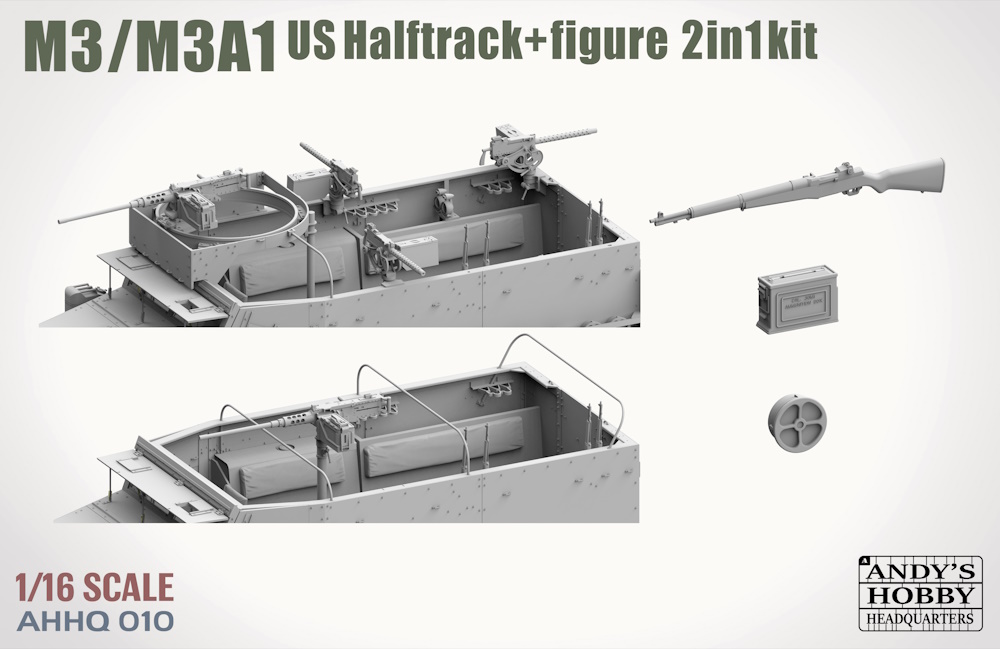 M3 / M3A1 U.S. Halftrack 2 in 1 Kit
