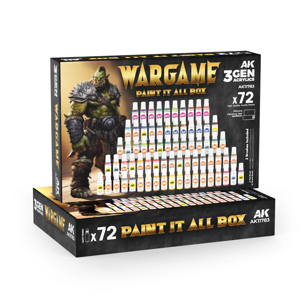 WARGAME PAINT IT ALL BOX x72 WARGAME PAINT IT ALL BOX x72