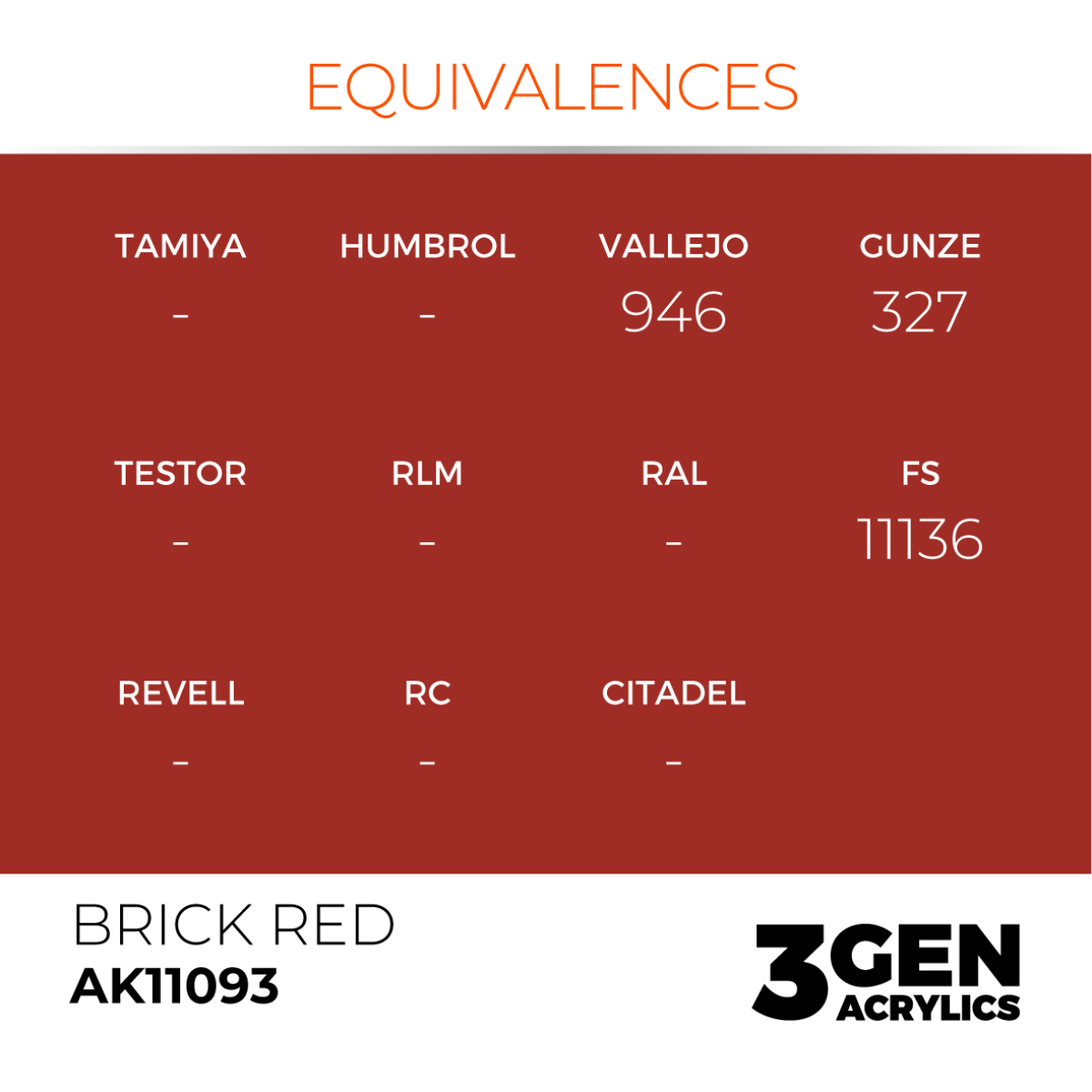 BRICK RED – STANDARD