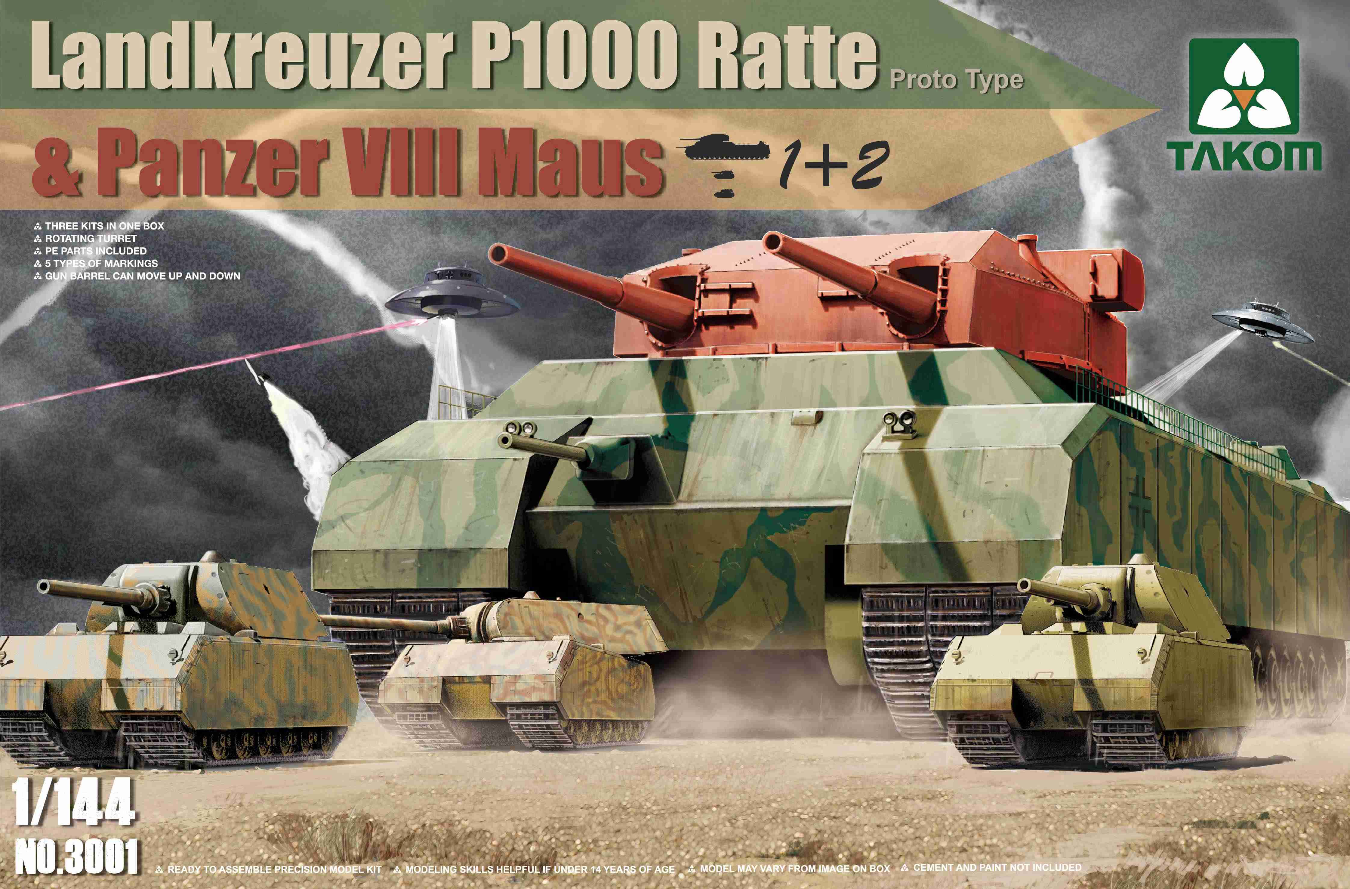 Landkreuzer P1000 Ratte & Panzer VIII Maus