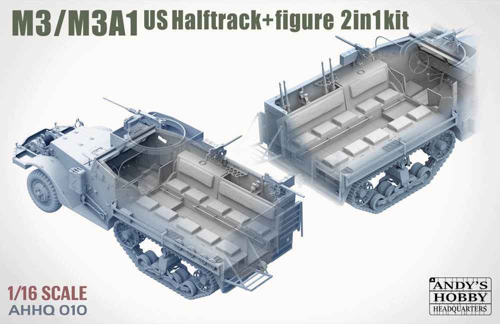 M3 / M3A1 U.S. Halftrack 2 in 1 Kit