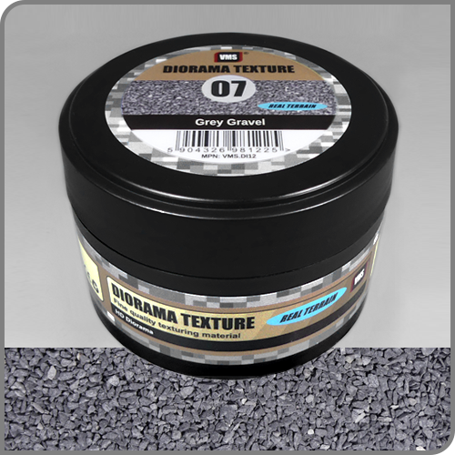 Diorama Texture No. 7 Grey Gravel - Grauer Schotter
