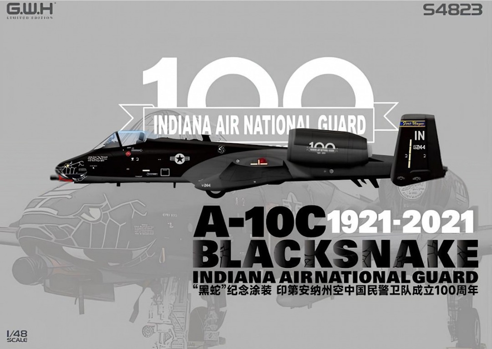 A-10C Thunderbolt II - Blacksnake Indiana Air Nat. Guard 1921-2021 - Limited Edition A-10C Thunderbolt II - Blacksnake Indiana Air Nat. Guard 1921-2021 - Limited Edition