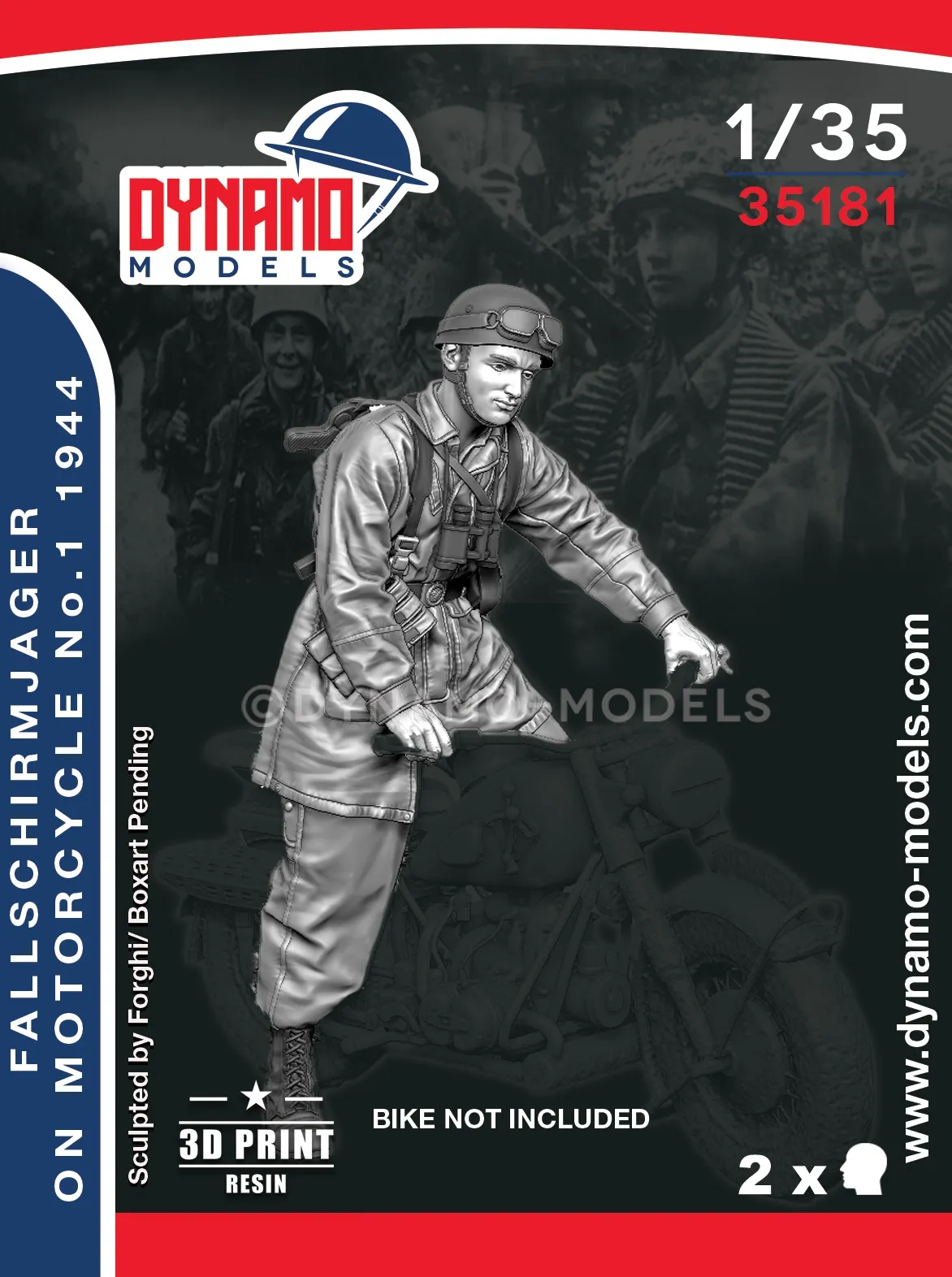 Fallschirmjager On Motorcycle No.1 - Normandy 1944