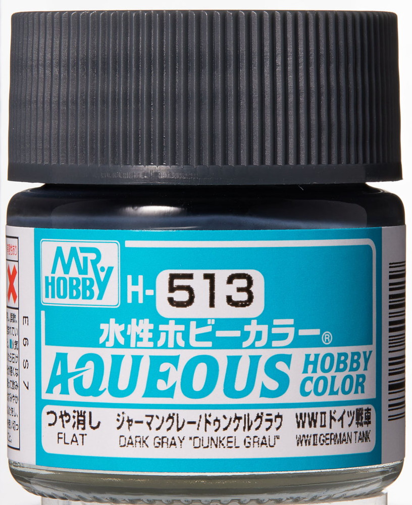 Mr. Aqueous Hobby Color - Dark Grey - H513 - Dunkelgrau