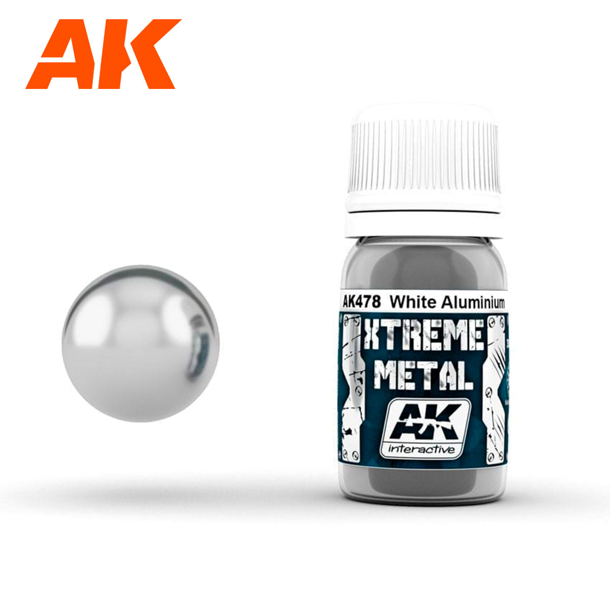 XTREME METAL White Aluminium 30ml