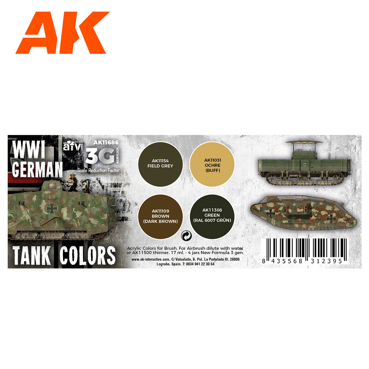 WWI GERMAN TANK COLORS