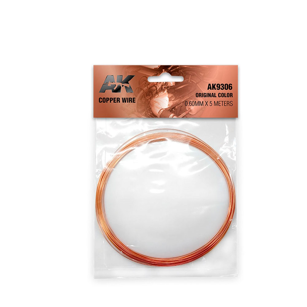 Kupferdraht 0,60mm x 5 Meter - Copper Wire 0,60mm x 5 Meters