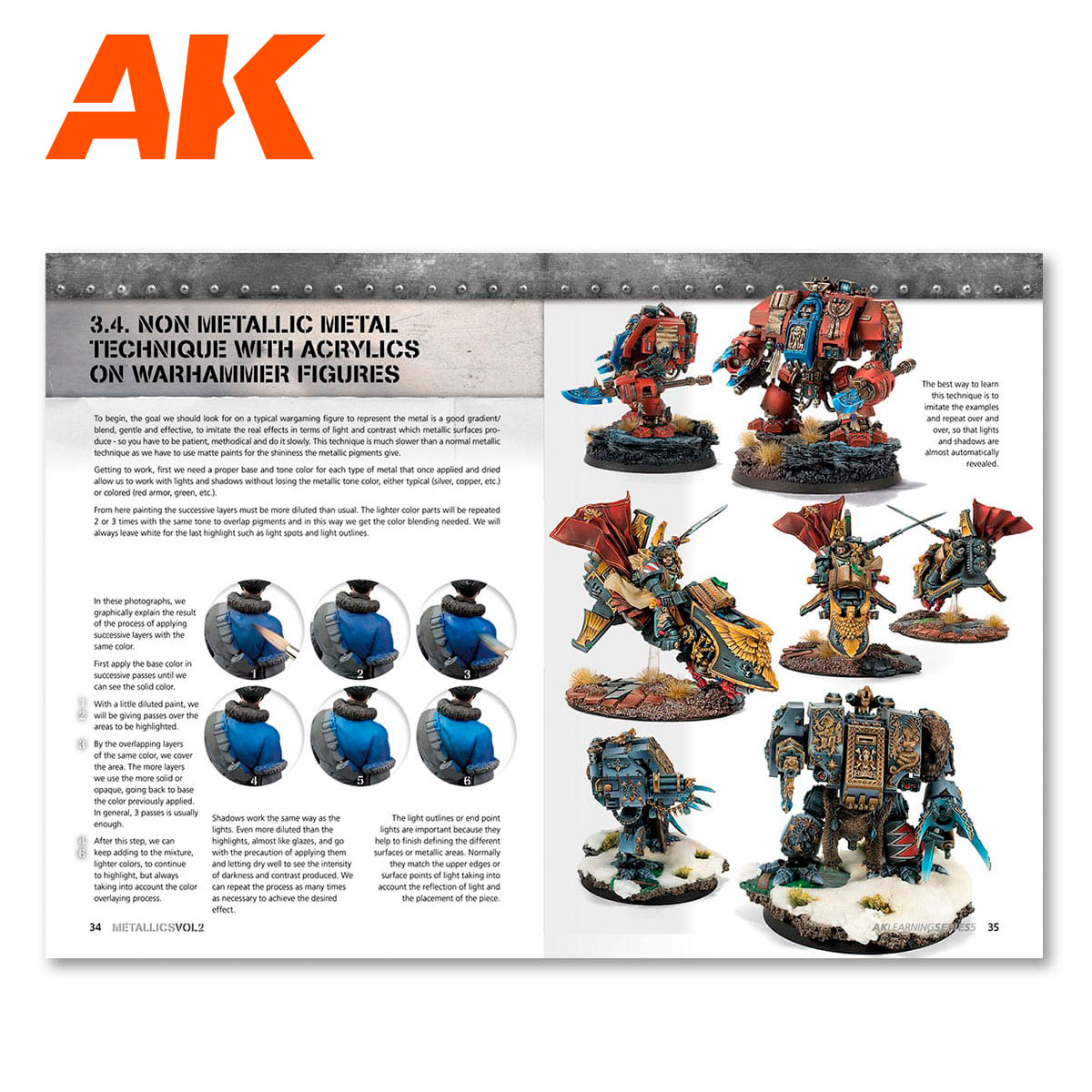 AK Learning Series: 05 - Metallics Vol.2 - Figures - Historical & Fantasy