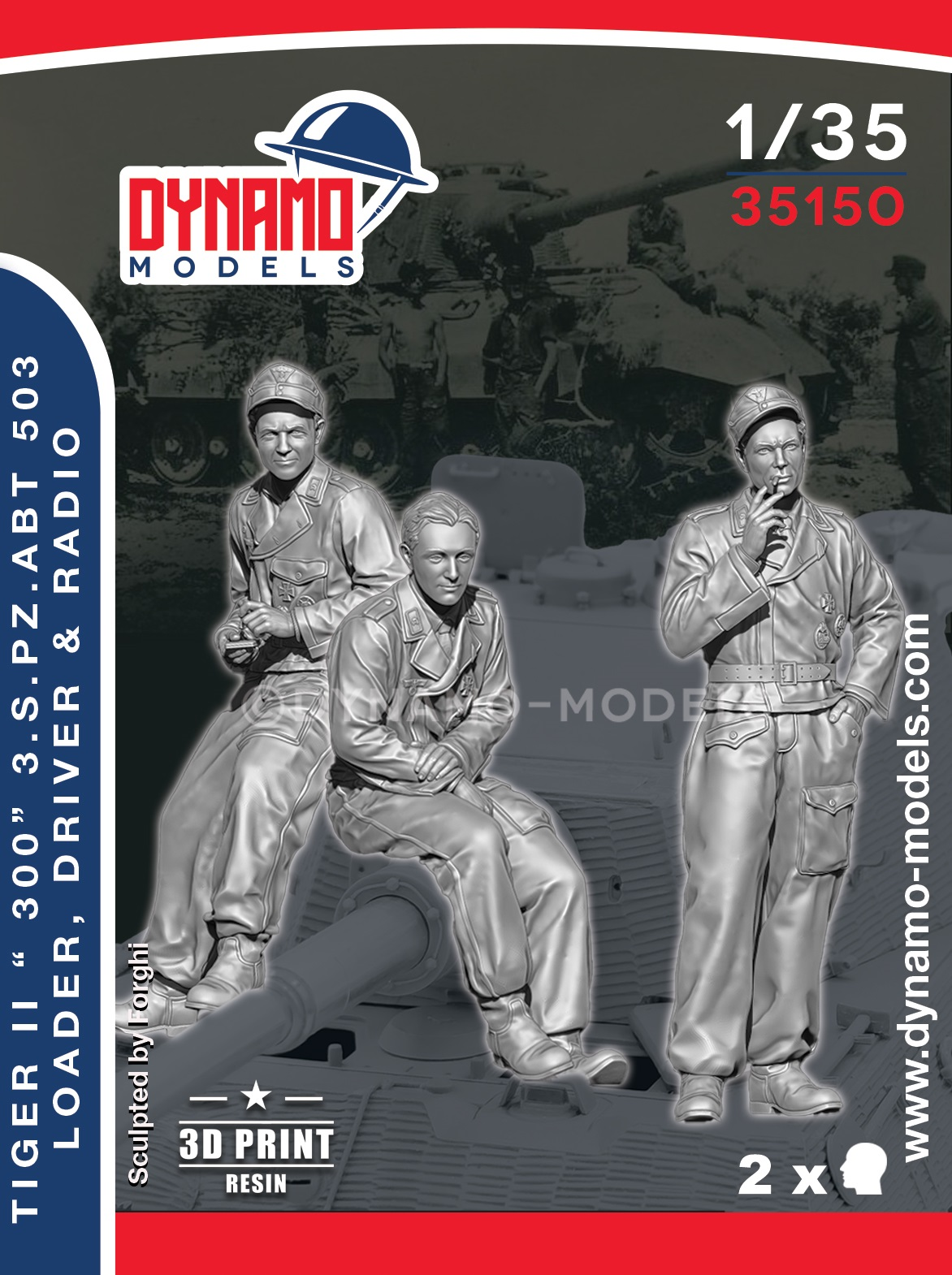 Tiger II "300" s.Pz.Abt 503 Loader, Driver And Radio