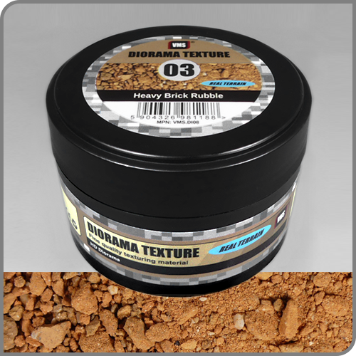 Diorama Texture No. 3 Heavy Brick Rubble - Schwerer Ziegelsteinschutt