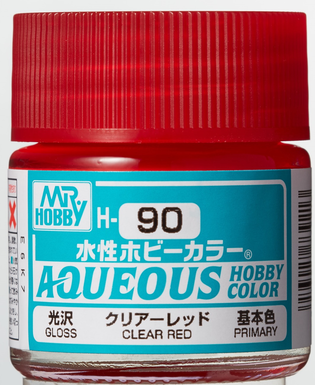Mr. Aqueous Hobby Color - Clear Red - H90 - Rot Transparent