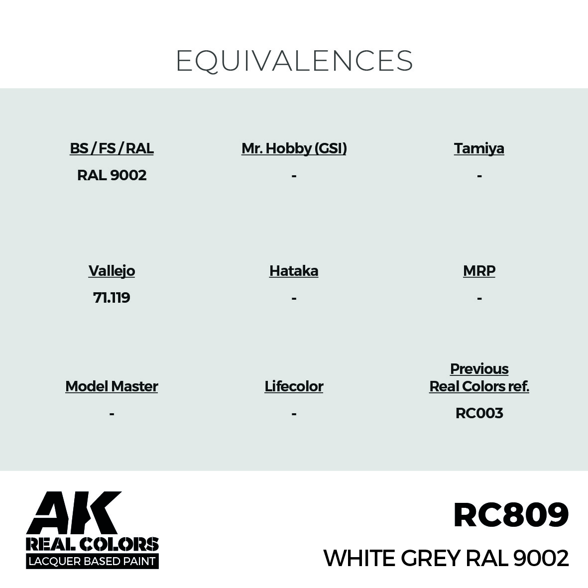 White Grey RAL 9002