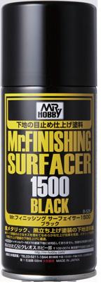 Mr.Color Mr. Finishing Surfacer Black 1500 Spray - B-526