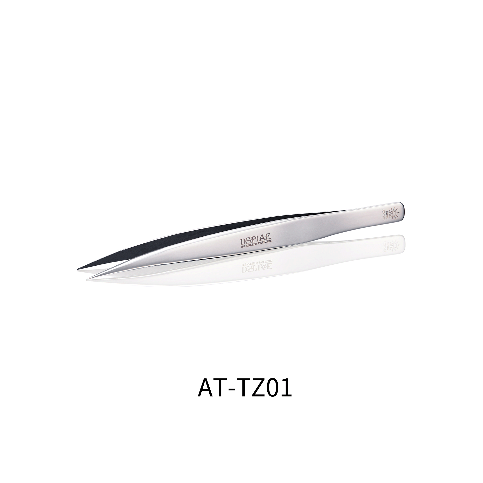 Gebogene Pinzette (Spitz) - Thin-tipped Tweezer - AT-TZ01