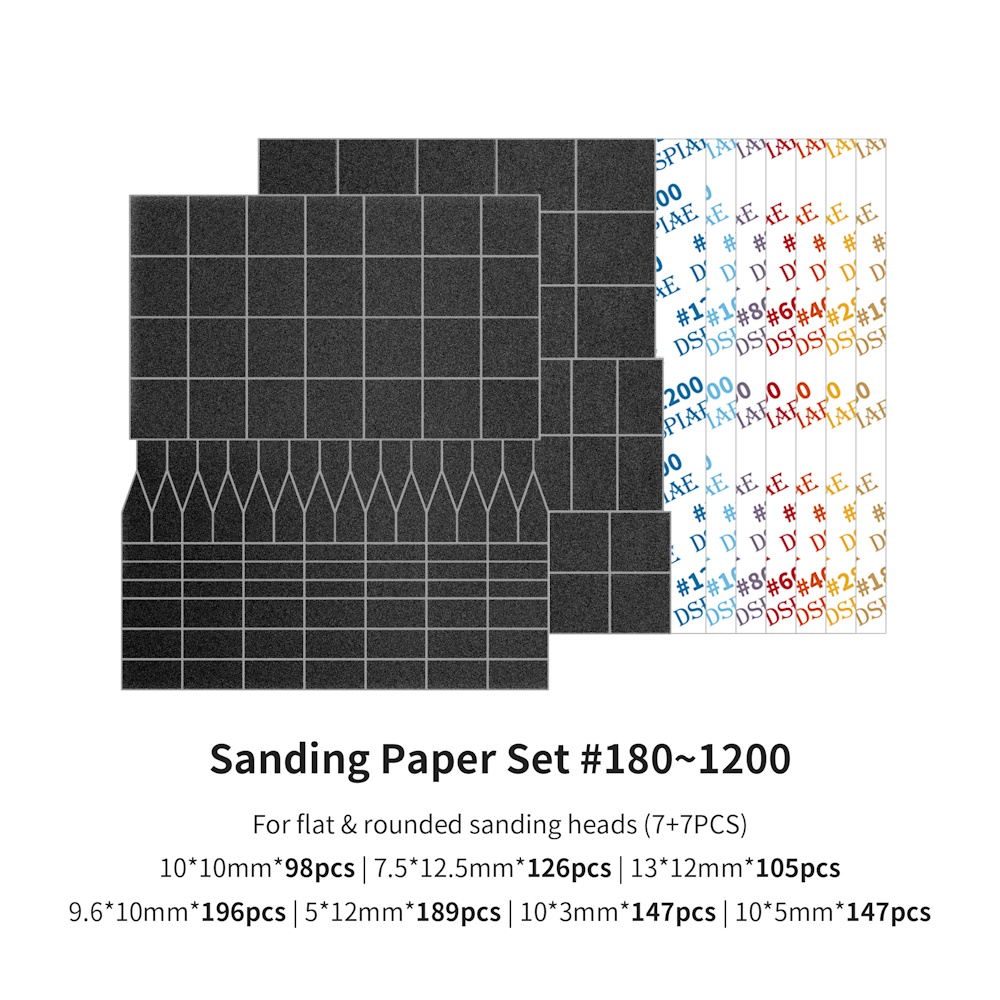 Ersatz Schleifpapier Set für Hubschleifer - Full Grid Sanding Paper Set For ES-A - MSP-ESS