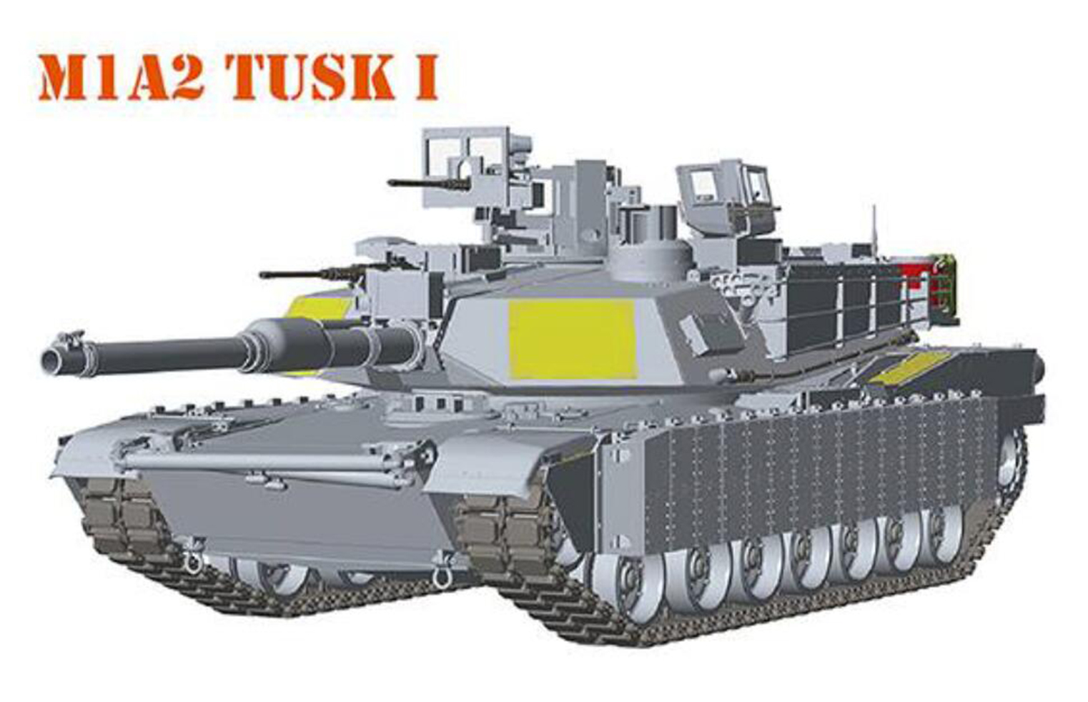 M1A1 TUSK I / M1A2 TUSK I/ TUSKII 3 in 1 with workable track links M1A1 TUSK I / M1A2 TUSK I/ TUSKII 3 in 1 with workable track links