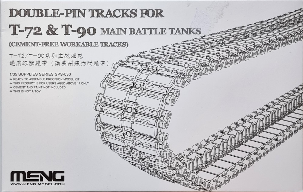 Double-Pin Tracks For T-72 & T-90 Main Battle Tanks (Cement-Free Workable Tracks)