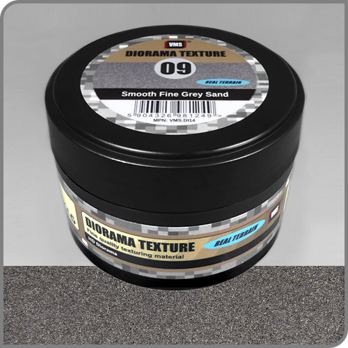 Diorama Texture No. 9 Smooth Fine Grey Sand - Glatter feiner grauer Sand