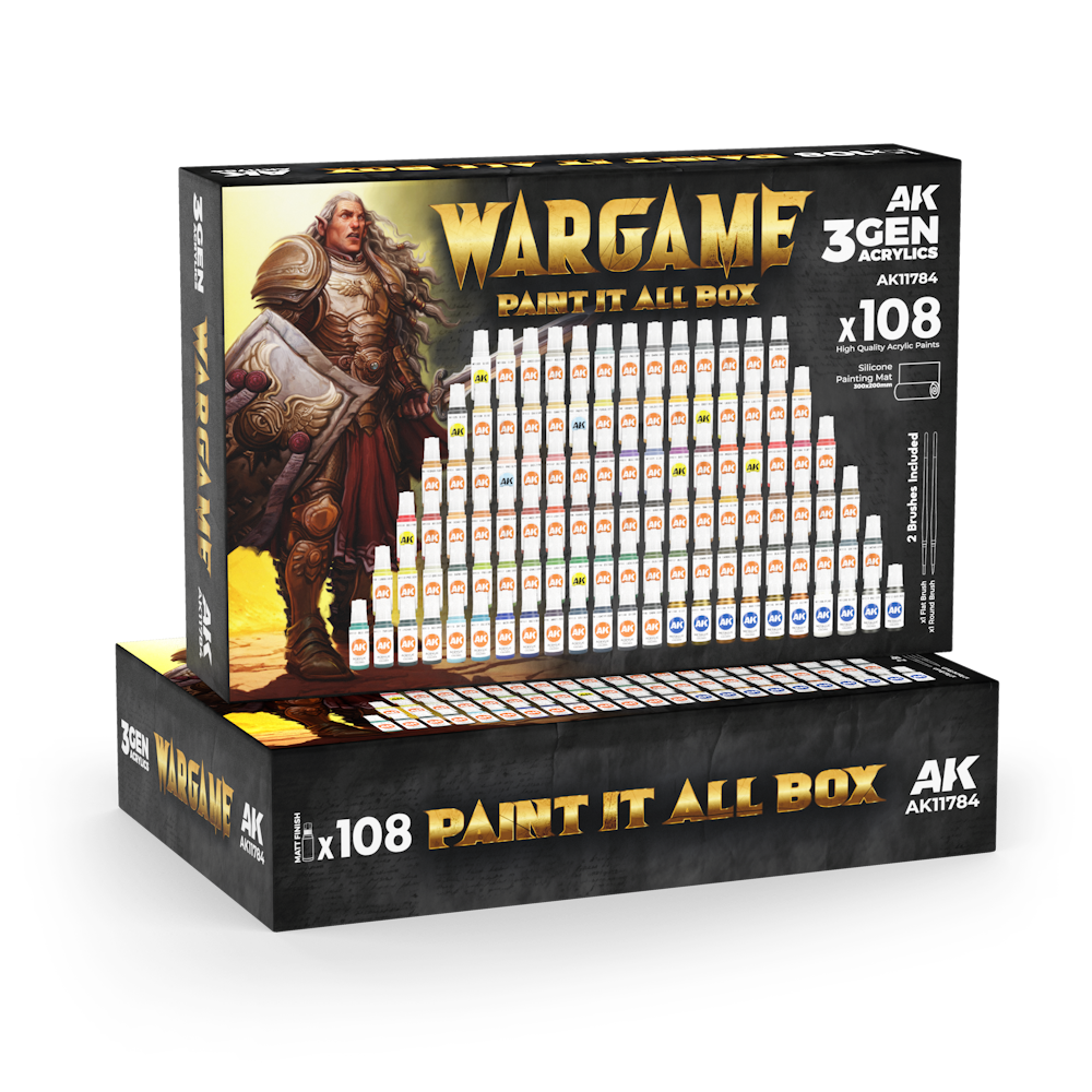 WARGAME PAINT IT ALL BOX x108 WARGAME PAINT IT ALL BOX x108