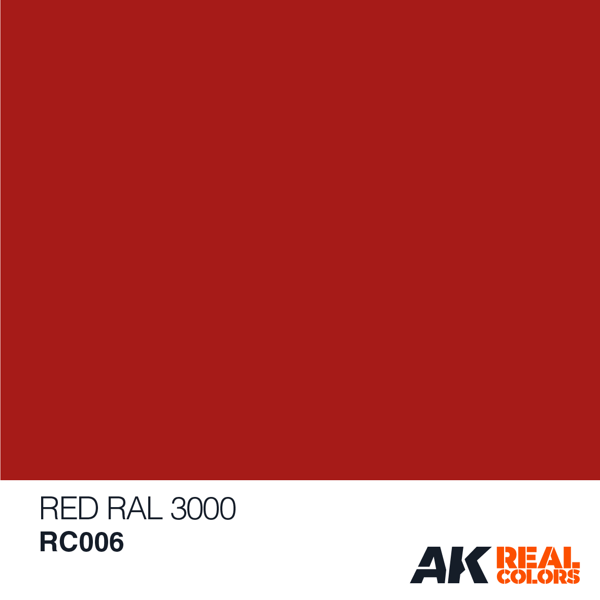 Red, RAL 3000