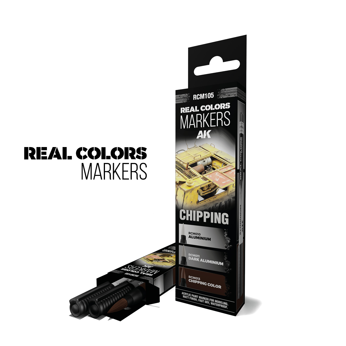 CHIPPING - SET 3 REAL COLORS MARKERS CHIPPING - SET 3 REAL COLORS MARKERS