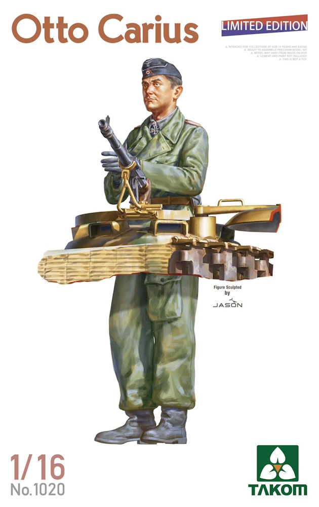 Tiger I Big Box - 3 Kits + Otto Carius Figur in 1/16