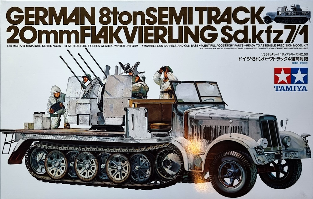 German 8ton Semitrack 20mm Flakvierling Sd.Kfz 7/1