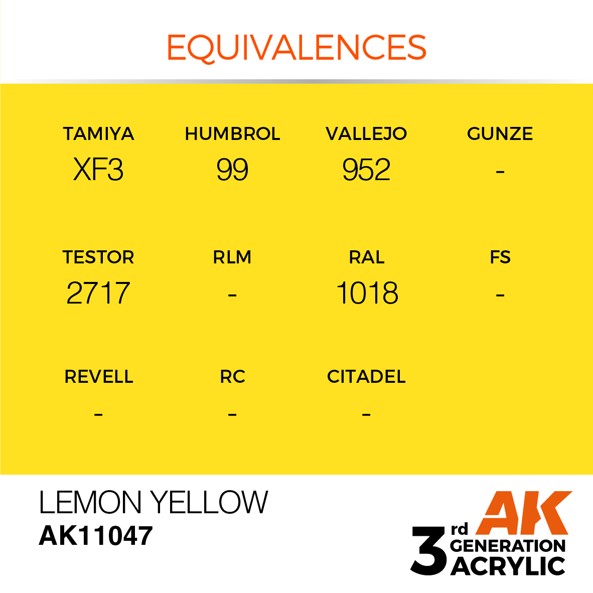 Lemon Yellow - Standard