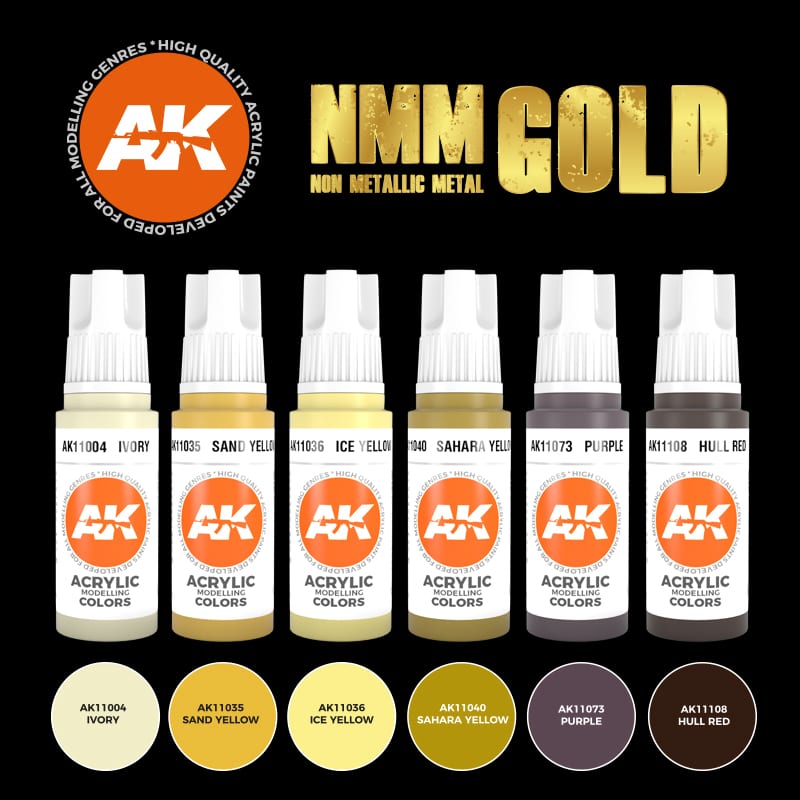 NON METALLIC METAL: GOLD SET