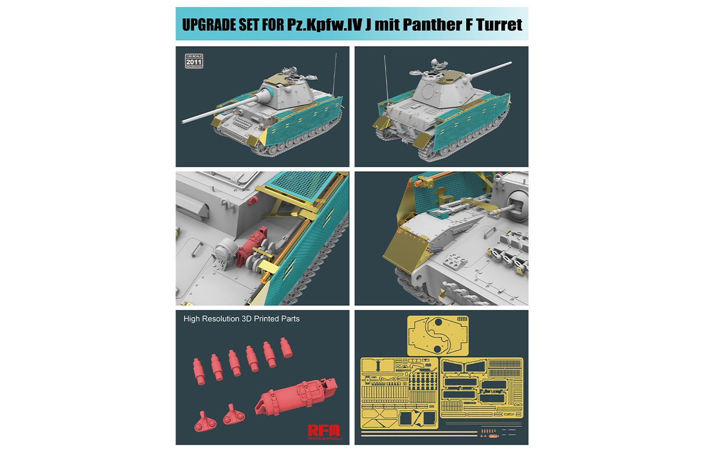 Pz.Kpfw.IV J mit Panther F Turret Upgrade Solution Series