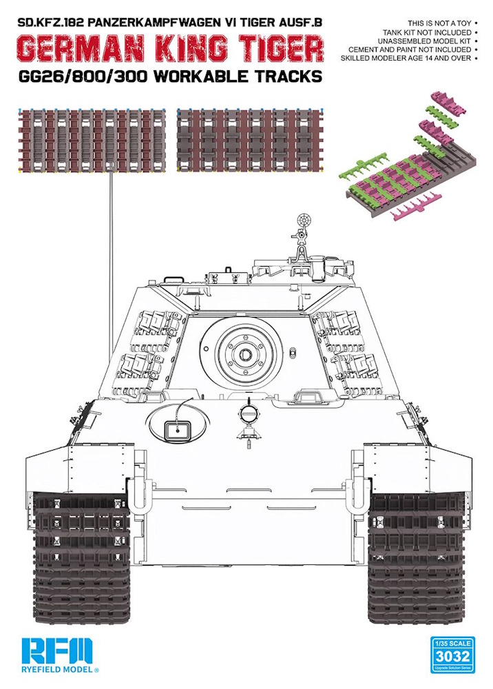German King Tiger GG26/800/300 Workable Tracks German King Tiger GG26/800/300 Workable Tracks