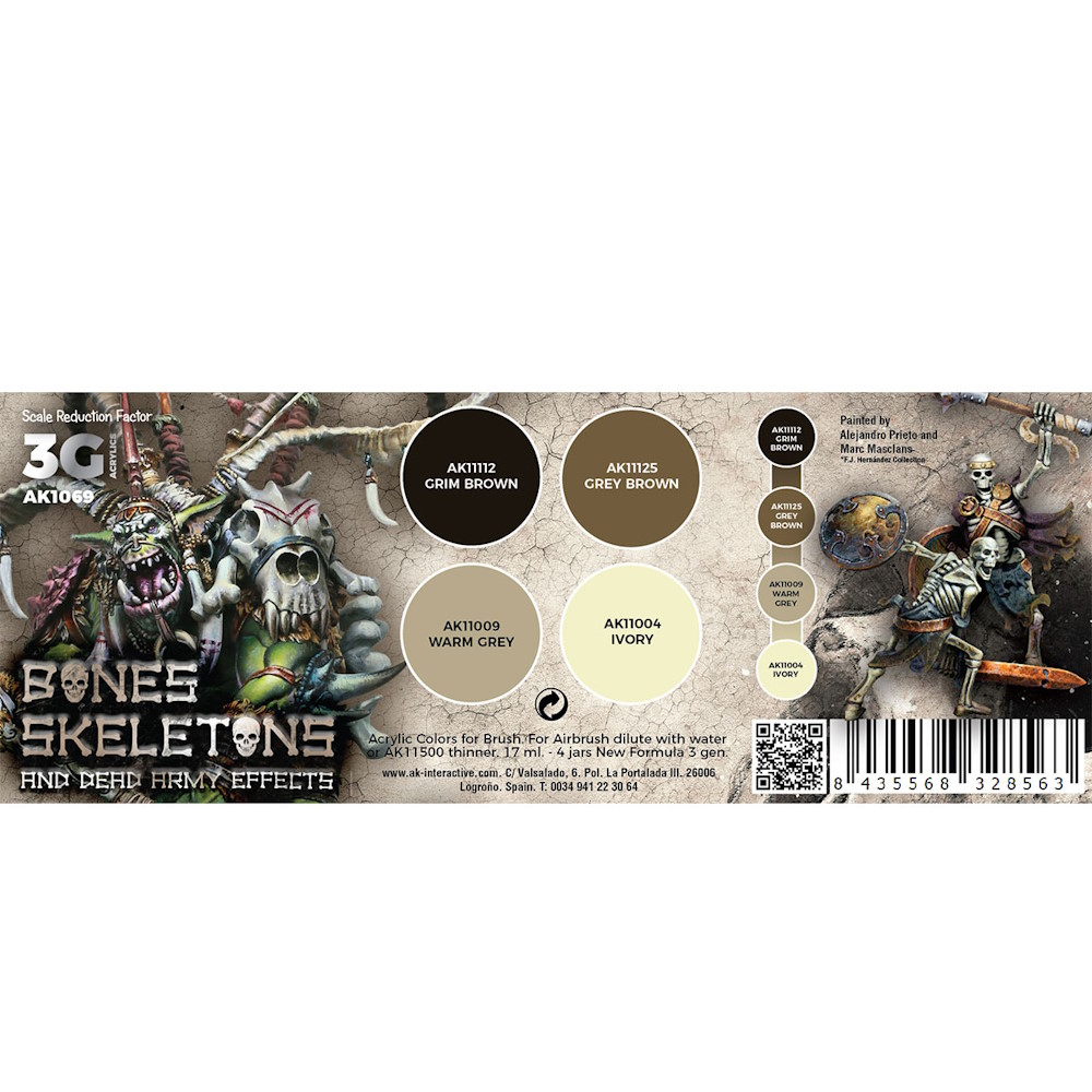 Bones Skeletone And Dead Army Effects - Wargame Color Set