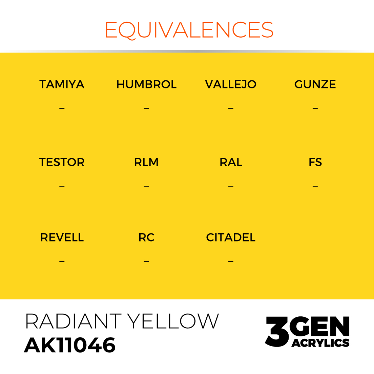 RADIANT YELLOW – STANDARD