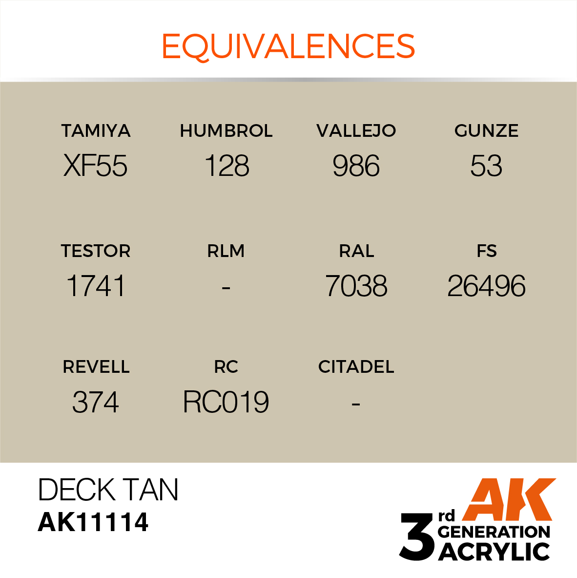 Deck Tan - Standard